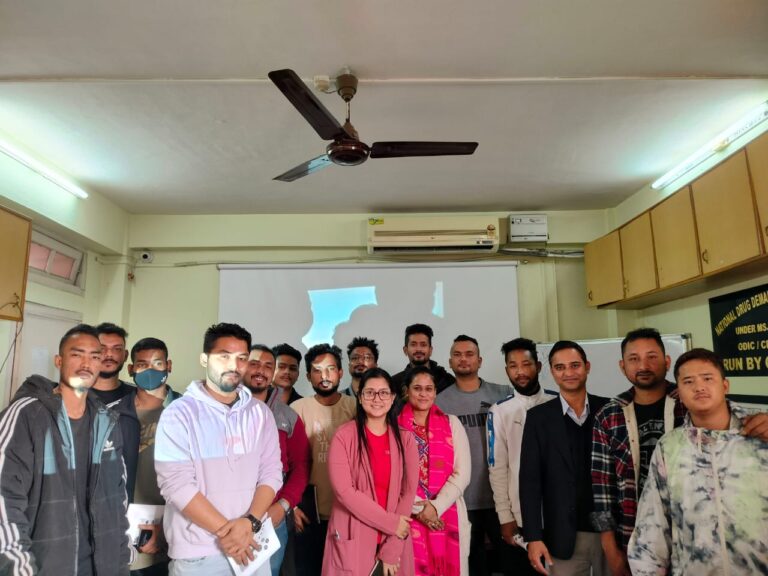 Session on Drug Demand Reduction at NECHA House on 22-01-023